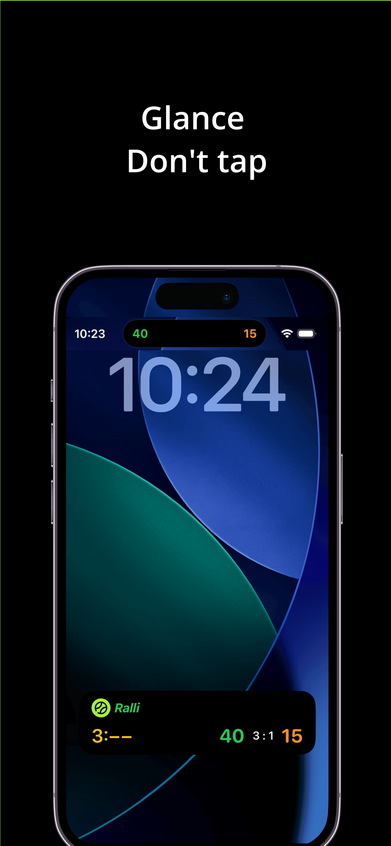 Ralli Live Activity on the iPhone Lock Screen