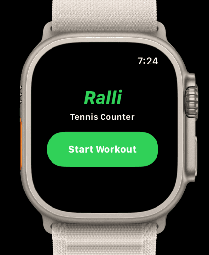 Ralli home on Apple Watch