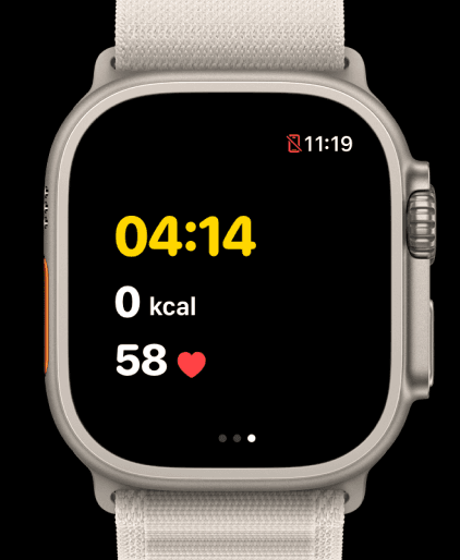 Ralli workout metrics on Apple Watch